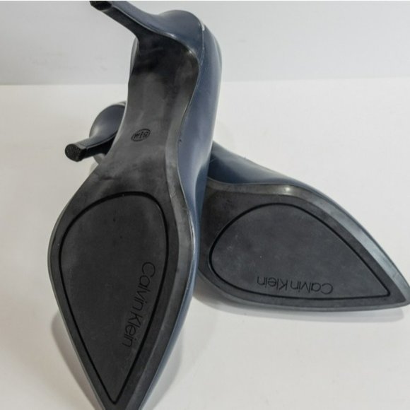 Calvin Klein Gayle Stiletto Pumps Navy 7.5 - Picture 8 of 8